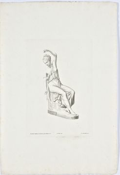 Marchetti, Domenico (Stecher), Podio, Ignazio (Zeichner), Schadow, Rudolph (Bildhauer): Die Spinnerin, 1816, SPSG, GK II (10) 1846.
